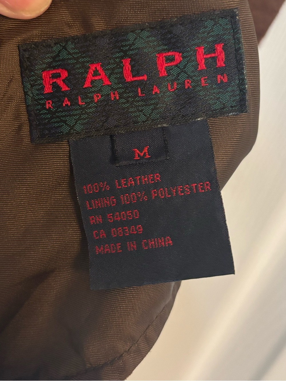 Vintage RALPH Ralph Lauren Brown Suede Leather Crossback Top, M - Picture 4 of 7